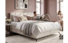 Postel boxspring Bergamo 180x200 cm, svetlo krémová látka