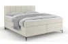 Postel boxspring Bergamo 180x200 cm, svetlo krémová látka