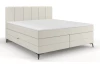 Postel boxspring Bergamo 180x200 cm, svetlo krémová látka