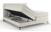 Postel boxspring Bergamo 180x200 cm, svetlo krémová látka