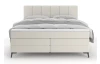 Postel boxspring Bergamo 180x200 cm, svetlo krémová látka