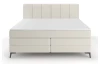 Postel boxspring Bergamo 180x200 cm, svetlo krémová látka