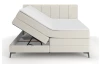 Postel boxspring Bergamo 180x200 cm, svetlo krémová látka