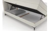 Postel boxspring Bergamo 180x200 cm, svetlo krémová látka