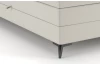 Postel boxspring Bergamo 180x200 cm, svetlo krémová látka