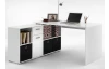 Písací stôl s regálom Lex, biely