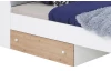 Posteľ s úložným priestorom Faro 120x200 cm, dub/biela