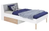 Posteľ s úložným priestorom Faro 120x200 cm, dub/biela