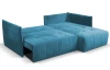 Rohová sedacia súprava Magic, modrá látka