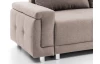Rohová sedacia súprava Beate, hnedo-béžová látka, pravý roh