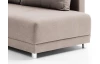 Rohová sedacia súprava Beate, hnedo-béžová látka, pravý roh