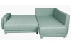 Rohová sedacia súprava Beate, mentolovo zelená látka, pravý roh