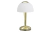 Stolová LED lampa Ventura 29 cm, lesklá mosadz/biele sklo