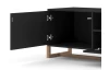 TV skrinka Oslo, čierna/buk