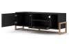 TV skrinka Oslo, čierna/buk