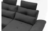 Sedacia súprava Madeira 3B, tmavá šedá látka, tvar ľavé U