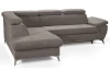 Rohová sedacia súprava Gisele, béžová taupe látka, ľavý roh