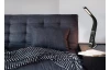 Stolná LED lampa Sophie, čierna s hodinami