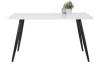 Jedálenský stôl Anika 140x80 cm, biely lesk