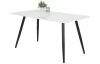 Jedálenský stôl Anika 140x80 cm, biely lesk