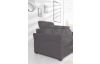 Rohová sedacia súprava Harris, tmavo šedá tkanina, pravý roh