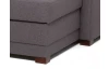 Rohová sedacia súprava Harris, tmavo šedá tkanina, pravý roh
