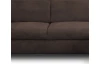 Rohová sedacia souprava Brico, tmavo hnedá látka, pravý roh