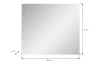 Nástenné zrkadlo Salsa, 80x70 cm