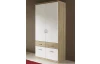 Šatníková skriňa Bremen, 91 cm, dub sonoma/biela