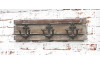 Nástenný vešiakový panel Sailer 3, hnedá vintage