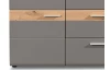 Široká komoda Lucera, dub artisan/šedá