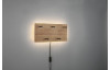 Nástenný vešiak s LED Romy, drevo, 40 cm