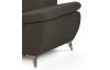 Rohová sedacia súprava Gisele, tmavo hnedá espresso látka, ľavý roh