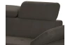 Rohová sedacia súprava Gisele, tmavo hnedá espresso látka, ľavý roh