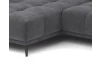 Rohová sedacia súprava Allegra, antracitová látka, ľavý roh