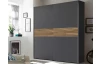 Šatníková skriňa Time 170 cm, grafit/dub