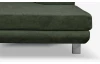 Rohová sedacia súprava Lotos, fľaškovo zelená látka, pravý roh