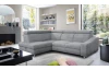 Rohová sedacia súprava Brico, svetlo šedá látka, ľavý roh