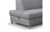 Rohová sedacia súprava Brico, svetlo šedá látka, ľavý roh
