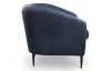 Kreslo Olivio, námornícka modrá zamatová látka