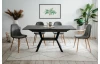 Jedálenský stôl s funkciou rozkladu Hero 160x90 cm, imitácia šedého kameňa
