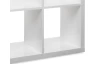 Regál Milano, 2x2 priehradky, biely lesk
