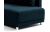 Rohová sedacia súprava Beate, tmavá modrá látka, pravý roh