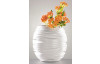 Váza výška 20 cm, biela