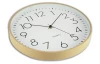 Nástenné hodiny 30 cm, zlatý plast