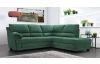 Rohová sedacia súprava Nebolo, zelená látka, pravý roh