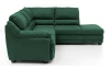 Rohová sedacia súprava Nebolo, zelená látka, pravý roh