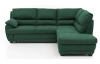 Rohová sedacia súprava Nebolo, zelená látka, pravý roh