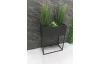 Stojan na kvety Flora 45x20 cm, čierny