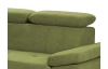 Rohová sedacia súprava Gisele, zelená látka, ľavý roh